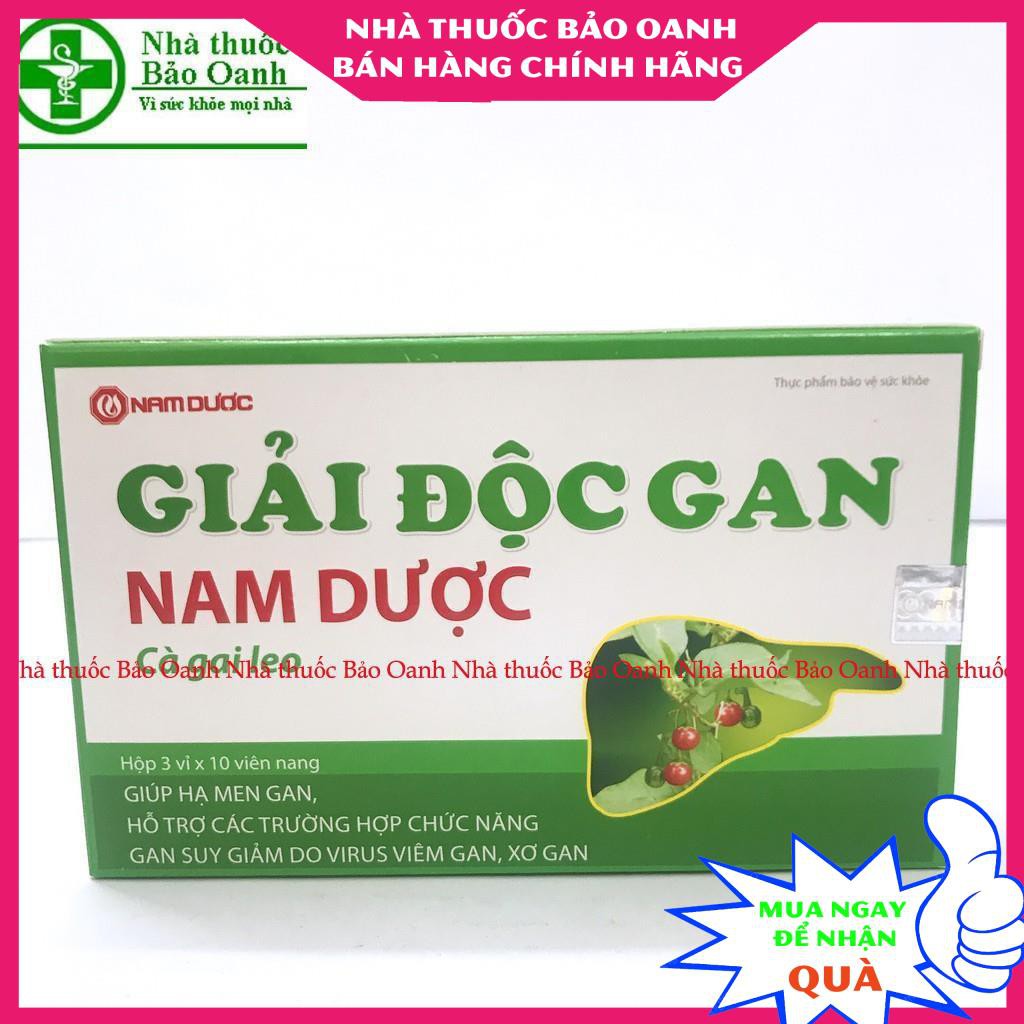 GIẢI ĐỘC GAN NAM DƯỢC