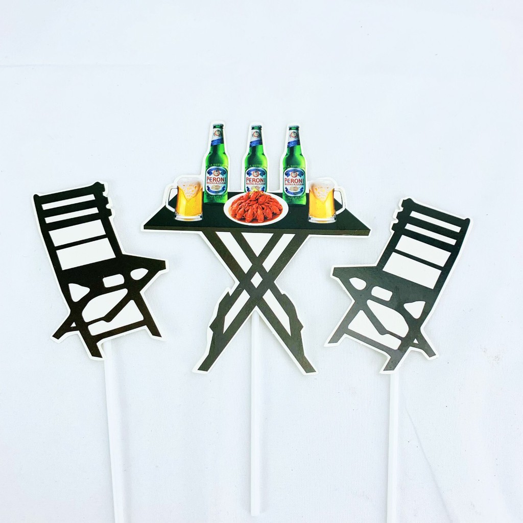 Set que cắm bàn tiệc trang trí bánh kem