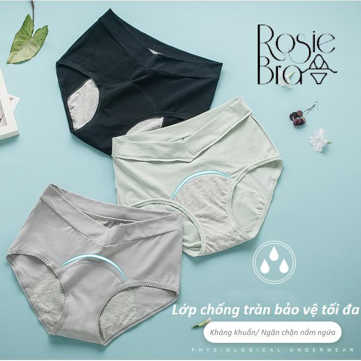 Quần Lót Chống Tràn Nguyệt San Cạp Cao Cotton Mịn Cao Cấp P269