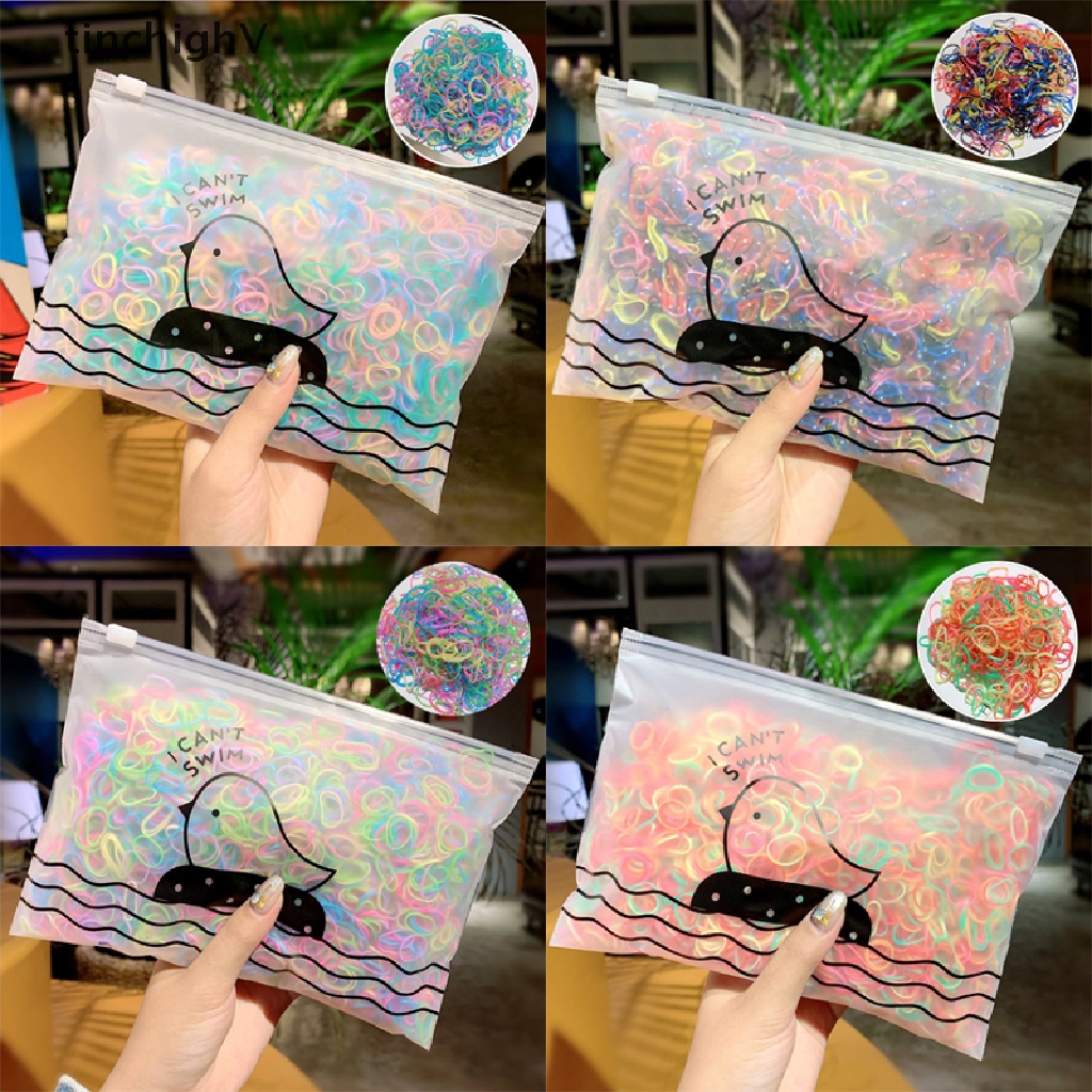 Dây Buộc Tóc Co Giãn Nhiều Màu Sắc 1000 Cái Cho Bé Gái