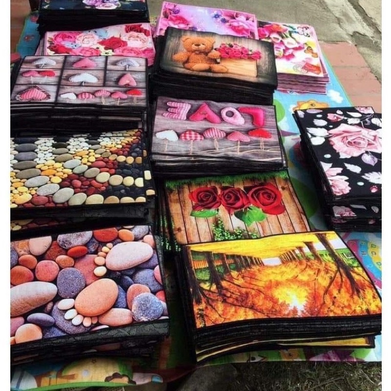 Thảm Trải Sàn, Thảm Lau Chân 3D Thảm Bếp Thảm Lông Chống Trượt,Chống Hôi Chân,Thấm Hút Tốt