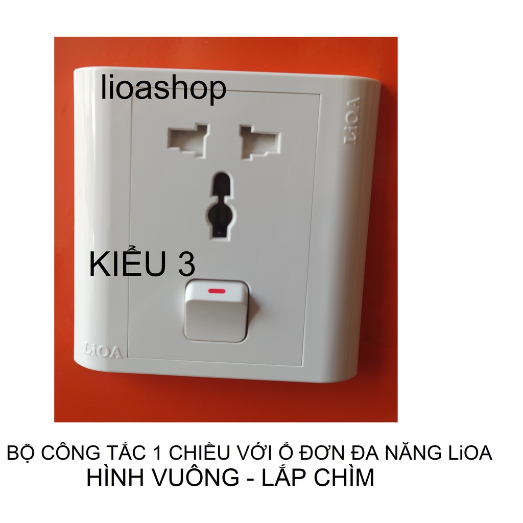 BỘ CÔNG TẮC Ổ CẮM ĐA NĂNG LiOA VUÔNG.