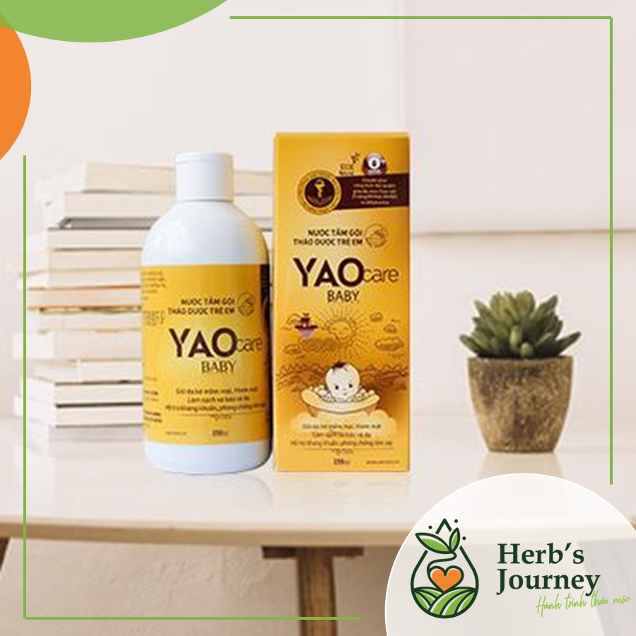 [TẶNG 10 KT] Yaocare baby nước tắm gội trẻ em thảo dược - Hết rôm sảy mụn nhọt - Từ thảo mộc tự nhiên - CTCP Dược Khoa