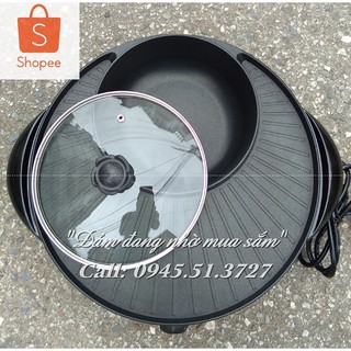 Bếp vỉ lẩu nướng điện Magicbullet BBQ 38cm