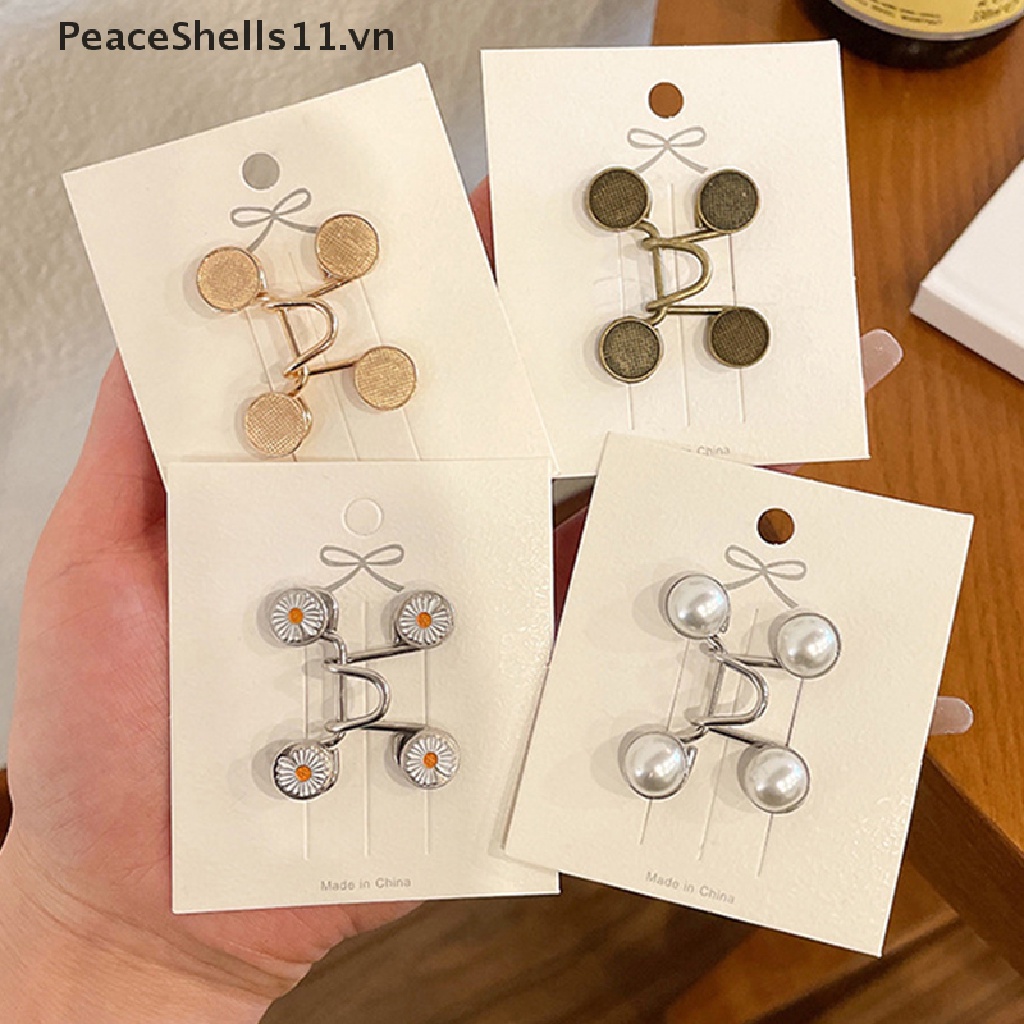 [PeaceShells] Phụ Kiện Ghim Cài Quần Jean Không Cần Đóng Đinh Có Thể Tháo Rời