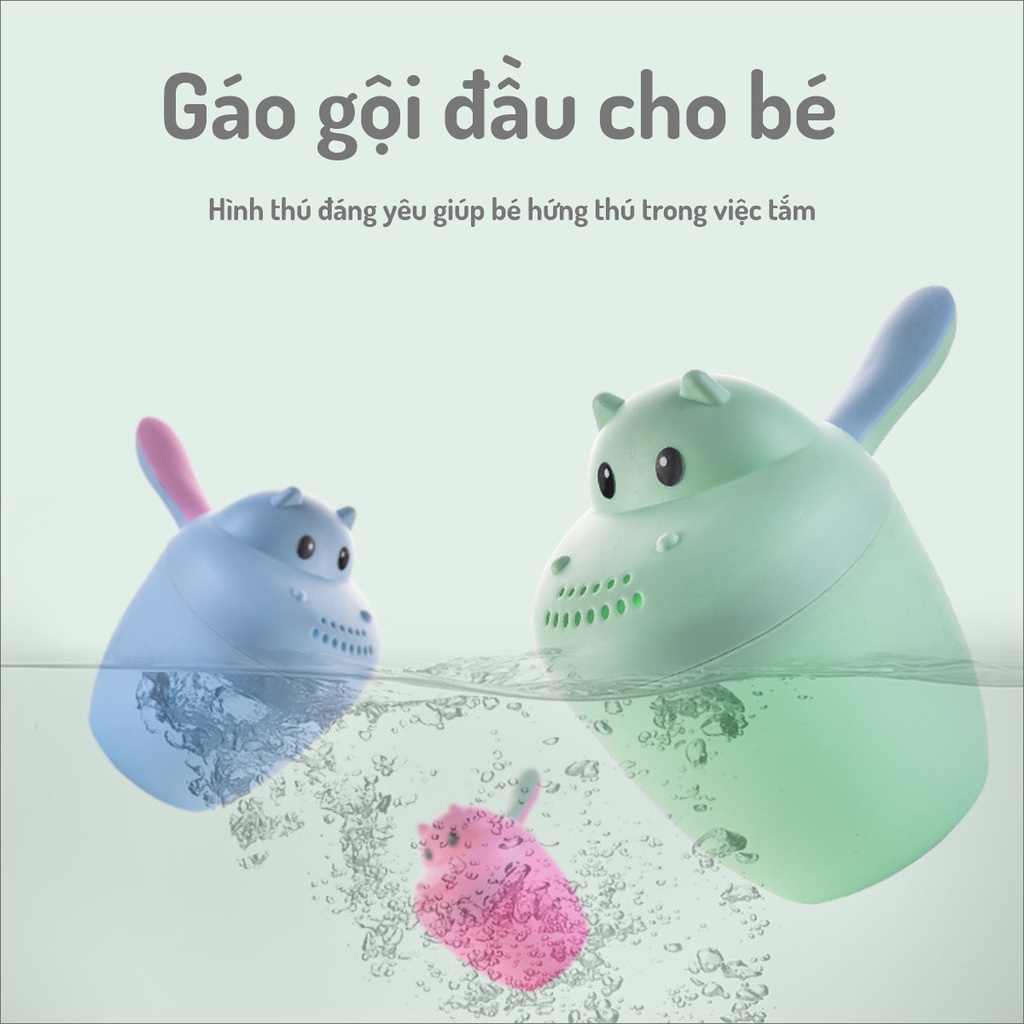 Gáo Múc Nước Ca tắm Cutiebaby Hình Gấu An Toàn Gội Đầu, Giúp Trẻ Tưới Cây, Dọn Dẹp Nhà Cửa Cho Bé Trai, Gái, Từ Sơ Sinh