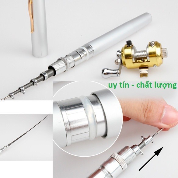 Bộ Cần Câu Bút Mini Có Cần và Máy