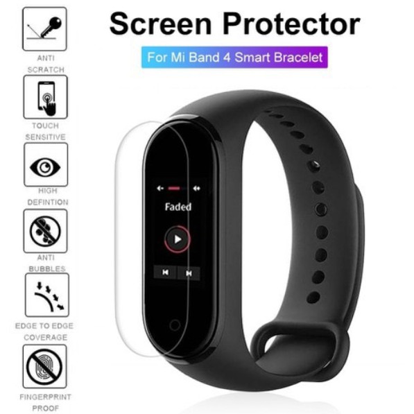 🌟CHÍNH HÃNG 🌟 Bộ 2 miếng dán màn hình PPF Đồng hồ MiBand 5/ Mi Band 4 ( 2pcs )