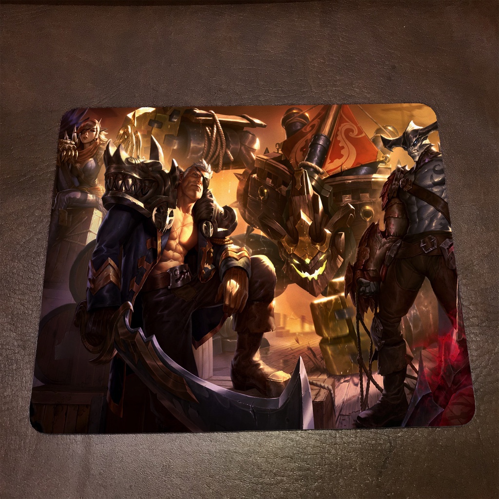 Lót chuột máy tính League of Legends AATROX - Mẫu 1 Mousepad cao su êm ái, nhận in theo yêu cầu