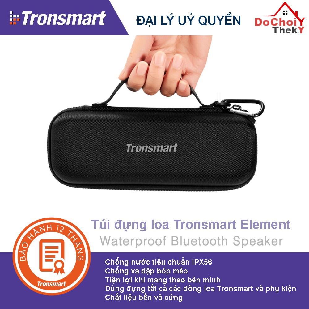 Hộp đựng bảo vệ bền và cứng, Túi du lịch cho loa Tronsmart Element T6 Plus, Force + và các thiết bị công nghệ khác