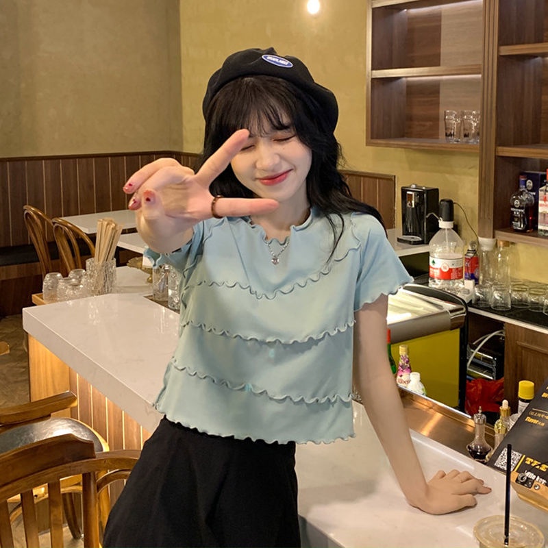 Áo thun tay ngắn phong cách Hàn Quốc thời trang cho nữ JL-TX-123