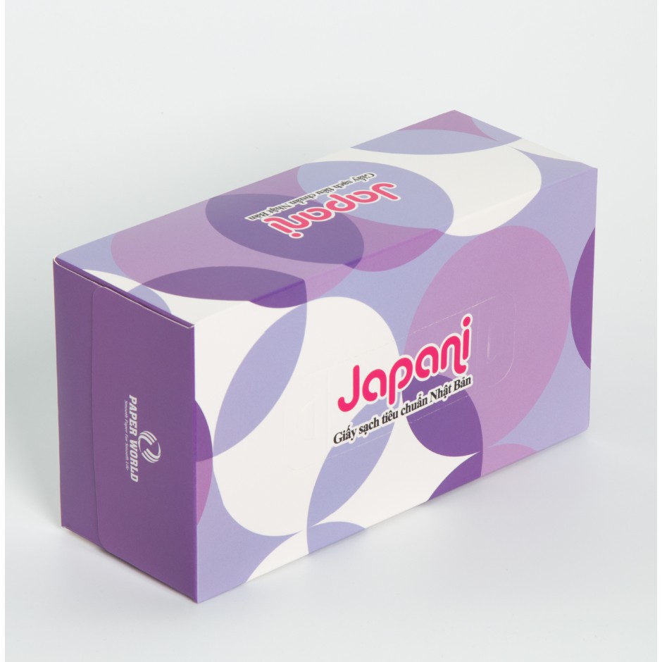 Combo 5-10 hộp khăn giấy rút để bàn 180 tờ JAPANI SILK - 100% Bột giấy nguyên sinh | JPS180
