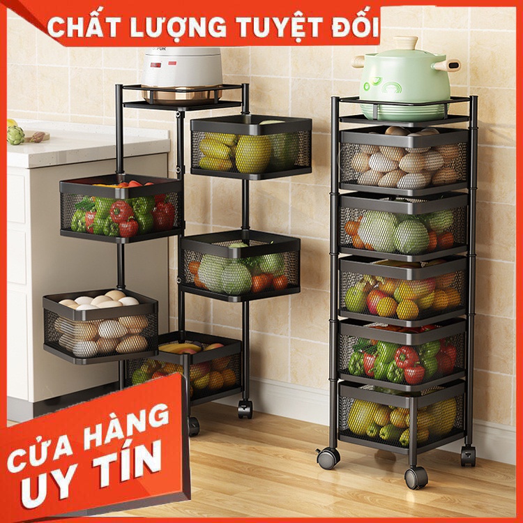 Kệ Xoay Đa Năng CHIAN - Hàng tiêu chuẩn - Sơn 5 lớp - Khay xoay dễ dàng - Gia nhanh - Gói hàng kỹ
