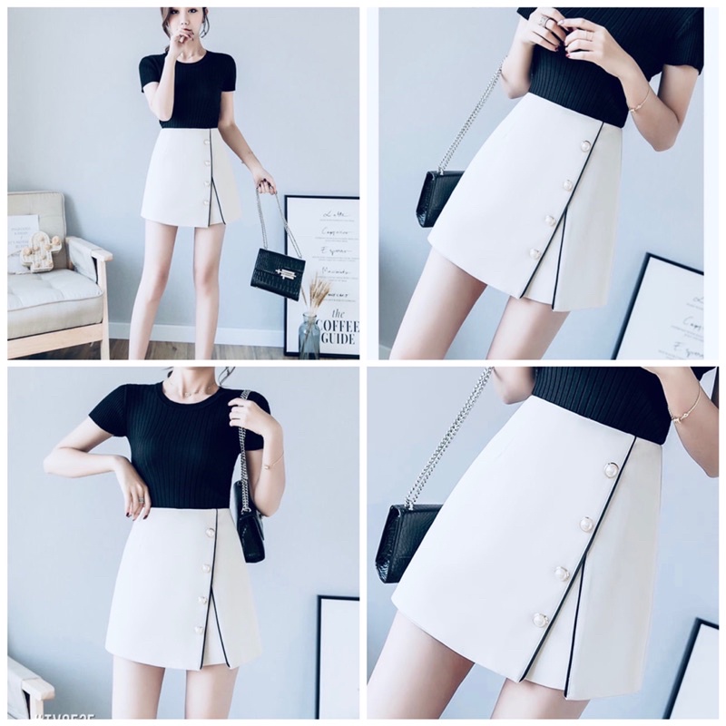 💥FREESHiP💥QUẦN GIẢ VÁY CÚC NGỌC ĐÍNH CỰC ĐẸP.SIZE S M L XL