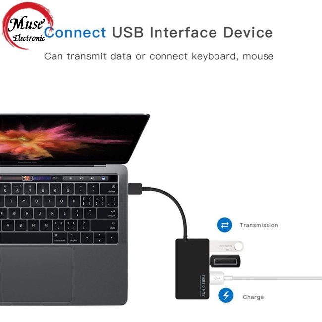 Bộ Chia 4 Cổng Usb 3.0 Tốc Độ Cao Dành Cho Laptop