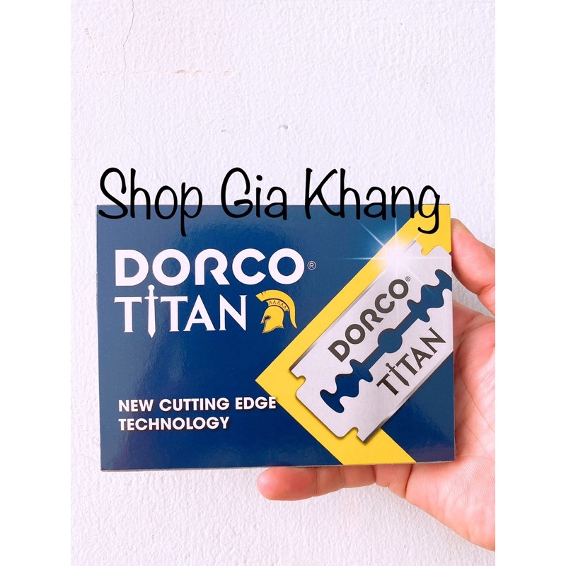 Dao lam Dorco Titan 100 lưỡi(10 hộp nhỏ)