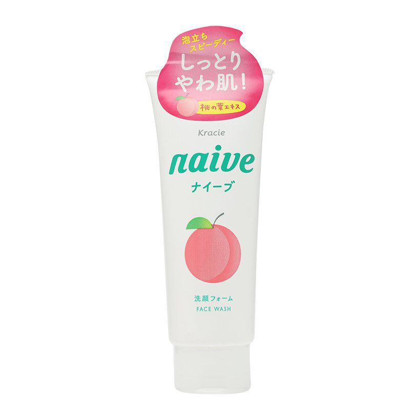 Sữa rửa mặt naive kracie Naive 143g Nhật (trà xanh , đào, lô hội )