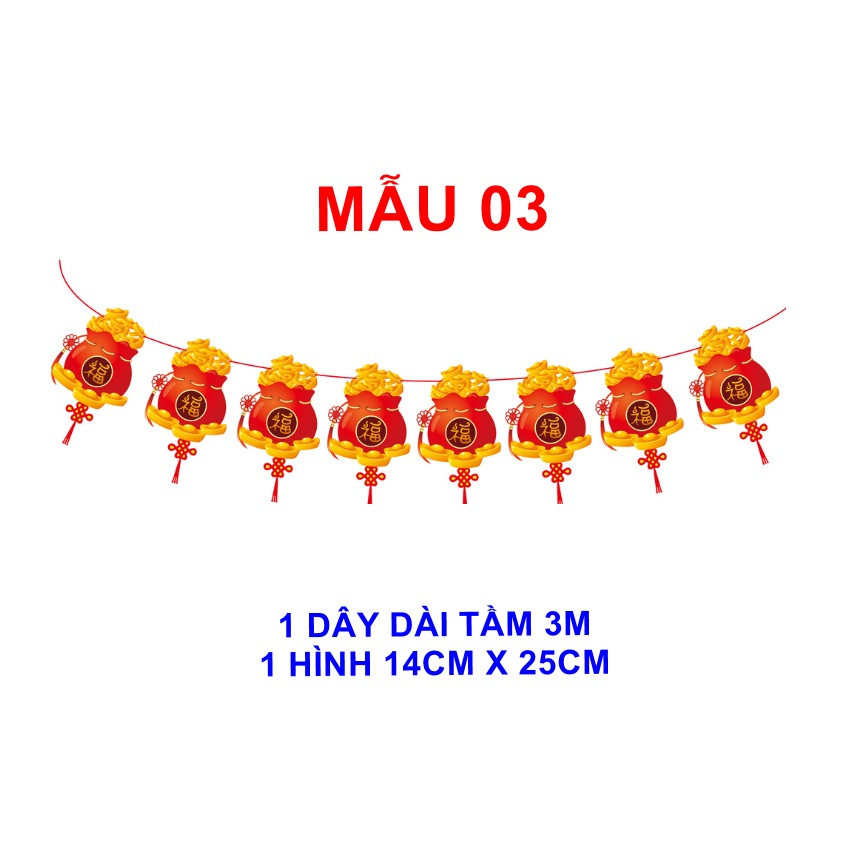 Cờ trang trí tết mẫu 03