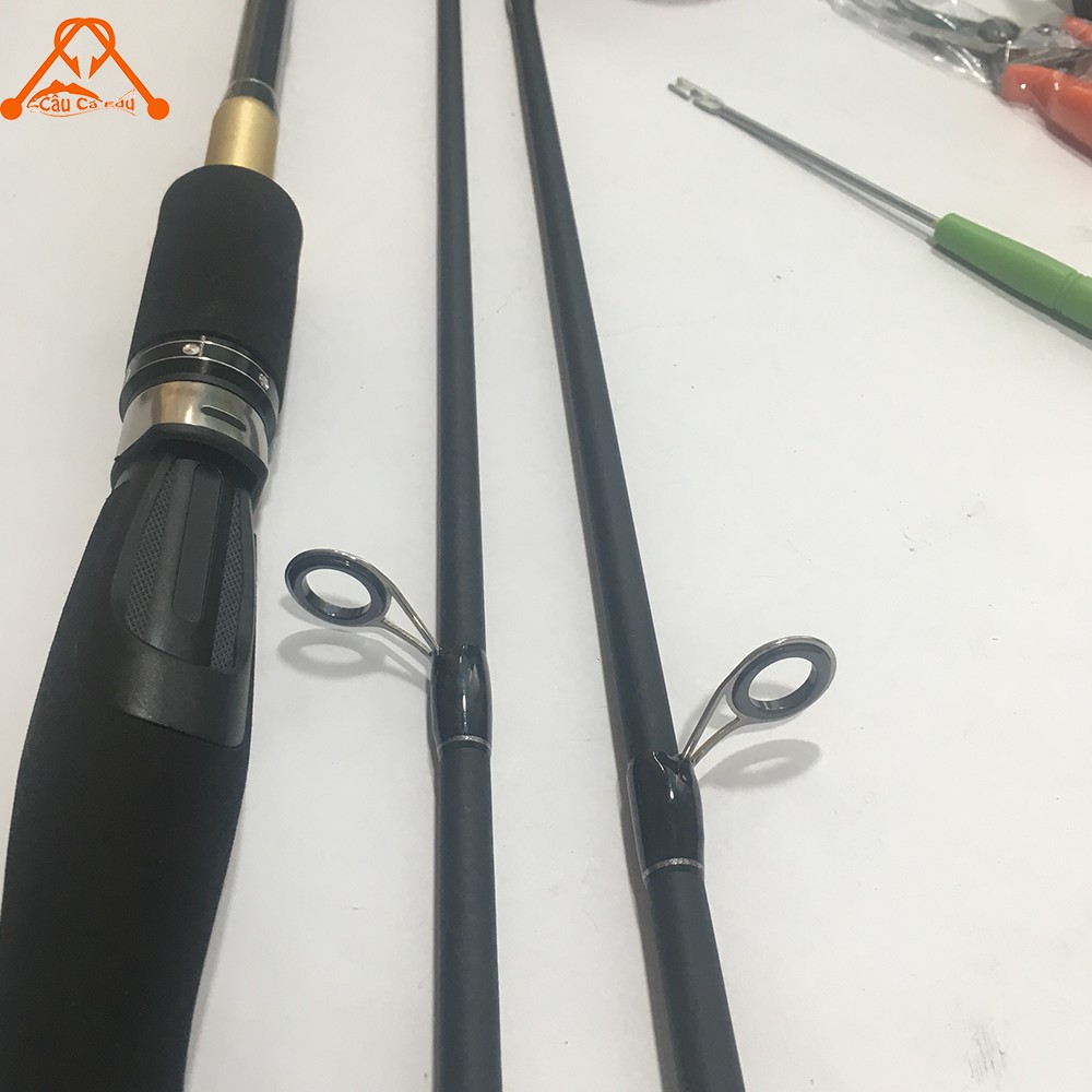 Bộ 15 Cần Câu Lure Máy Đứng Siêu Dẻo Dai Cần 2 Khúc Giá Rẻ- Combo Cần Fishing Catch Máy Navion AC - Câu Cá  EDu