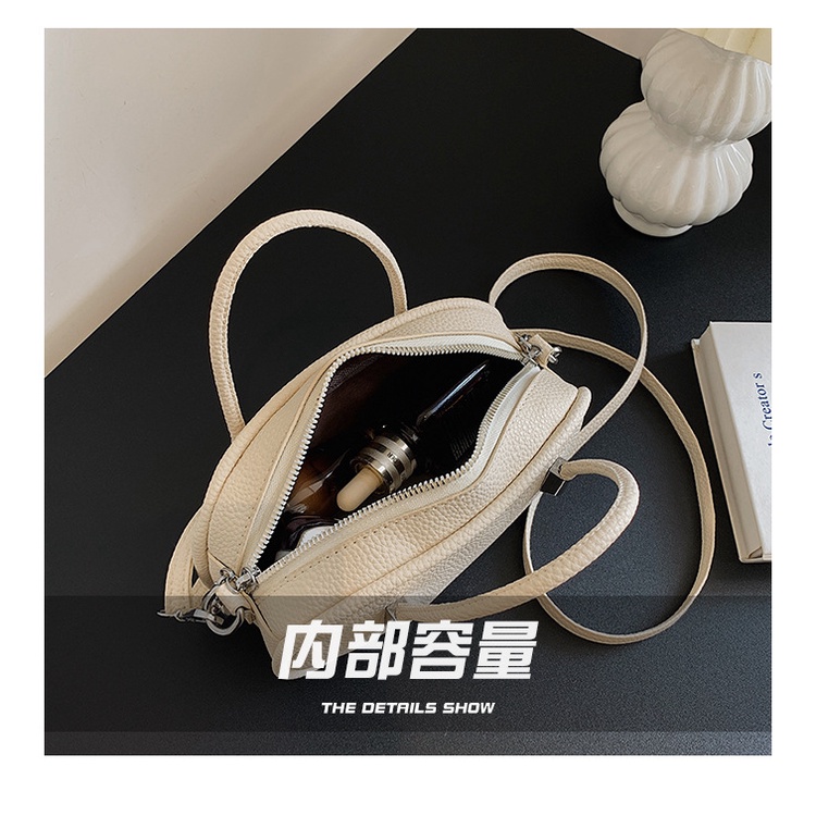 Túi Xách JASMIN NOIR  Da PU Hình Oval Thiết Kế Đơn Giản Cho Nữ
