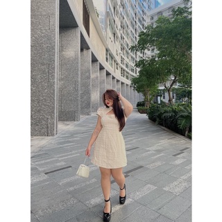 váy trắng BIGSIZE kiểu sườn xám cách tân FATTYTA