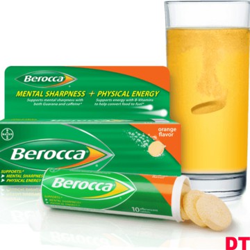 Viên sủi bổ sung Vitamin [ Berocca Performance ] hương Cam (10 viên/tuýp)