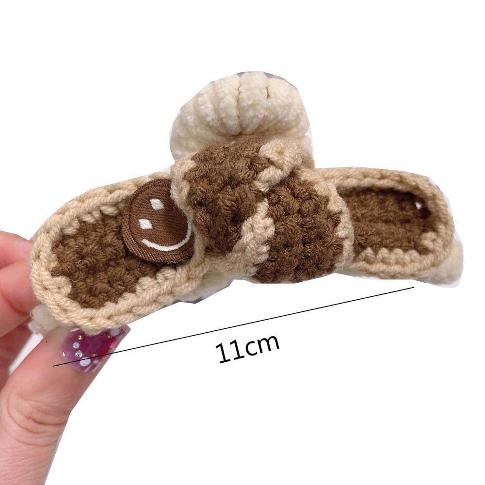 Kẹp Tóc Nơ Dệt Kim Hình Mickey Minnie Dễ Thương Thời Trang Thu Đông