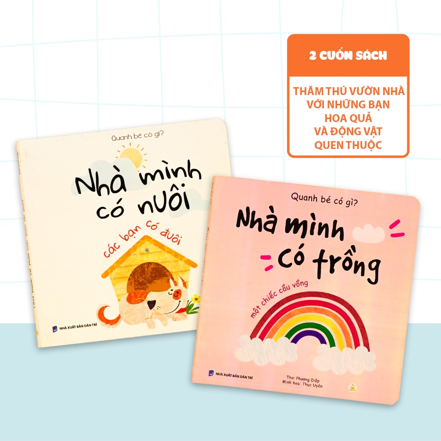 Hộp Háo Hức QUANH BÉ CÓ GÌ cho bé 0-3 tuổi: Đồ chơi gỗ Tự làm rối tay ngộ nghĩnh và 3 Sách thiếu nhi