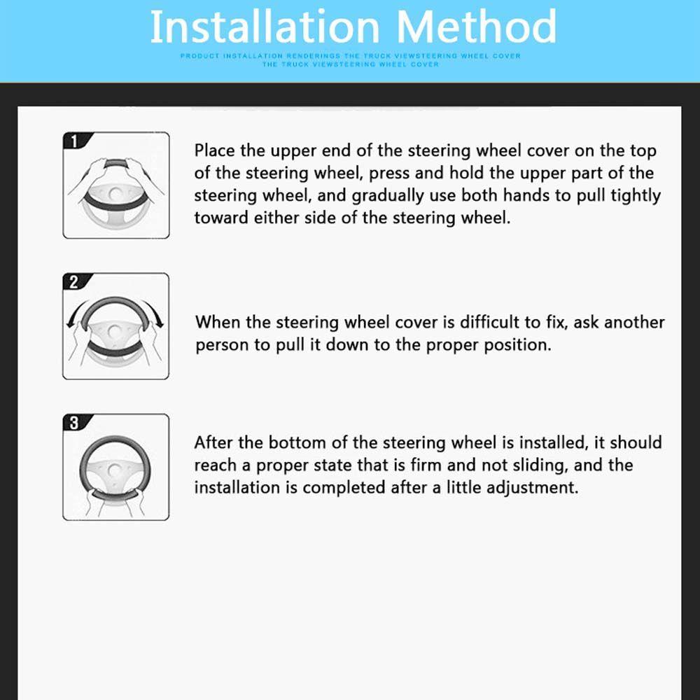 Vỏ Bọc Vô Lăng Xe Hơi Chất Liệu Da PU Vân Sợi Carbon Thoáng Khí 37-38cm