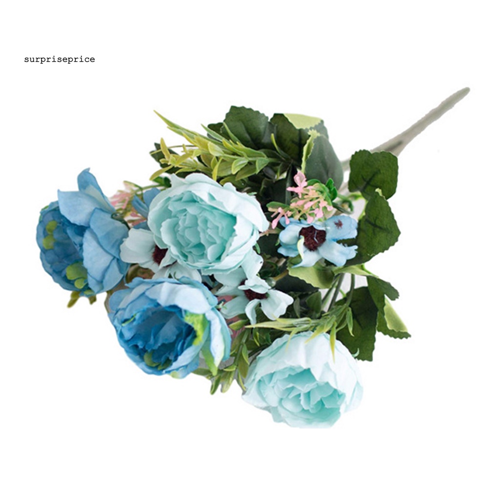 Hoa Mẫu Đơn Giả Bằng Lụa Dùng Trang Trí Phòng Khách/Tiệc Cưới