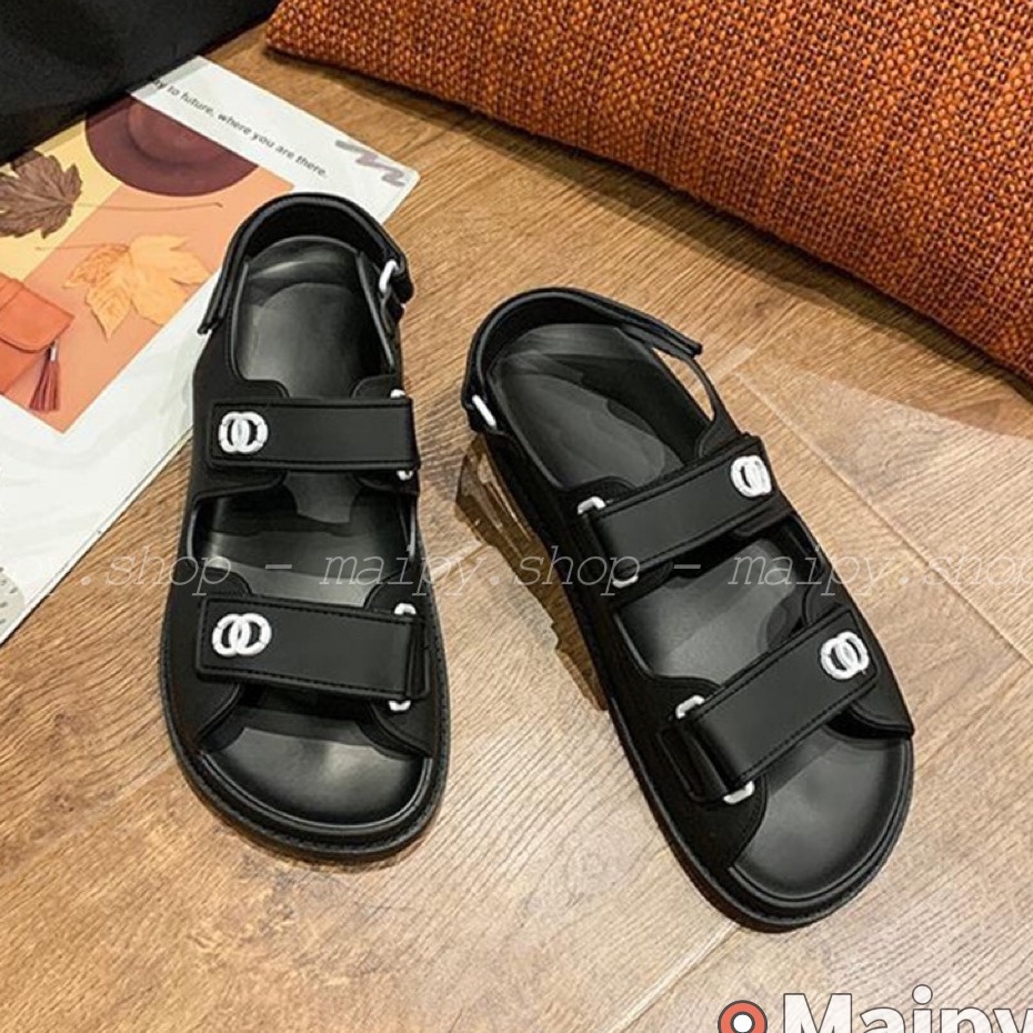 Giày sandal nhựa 2 quai ngang CC chất liệu cao su đi học, đi biển siêu bền chống trơn Maipy GL071