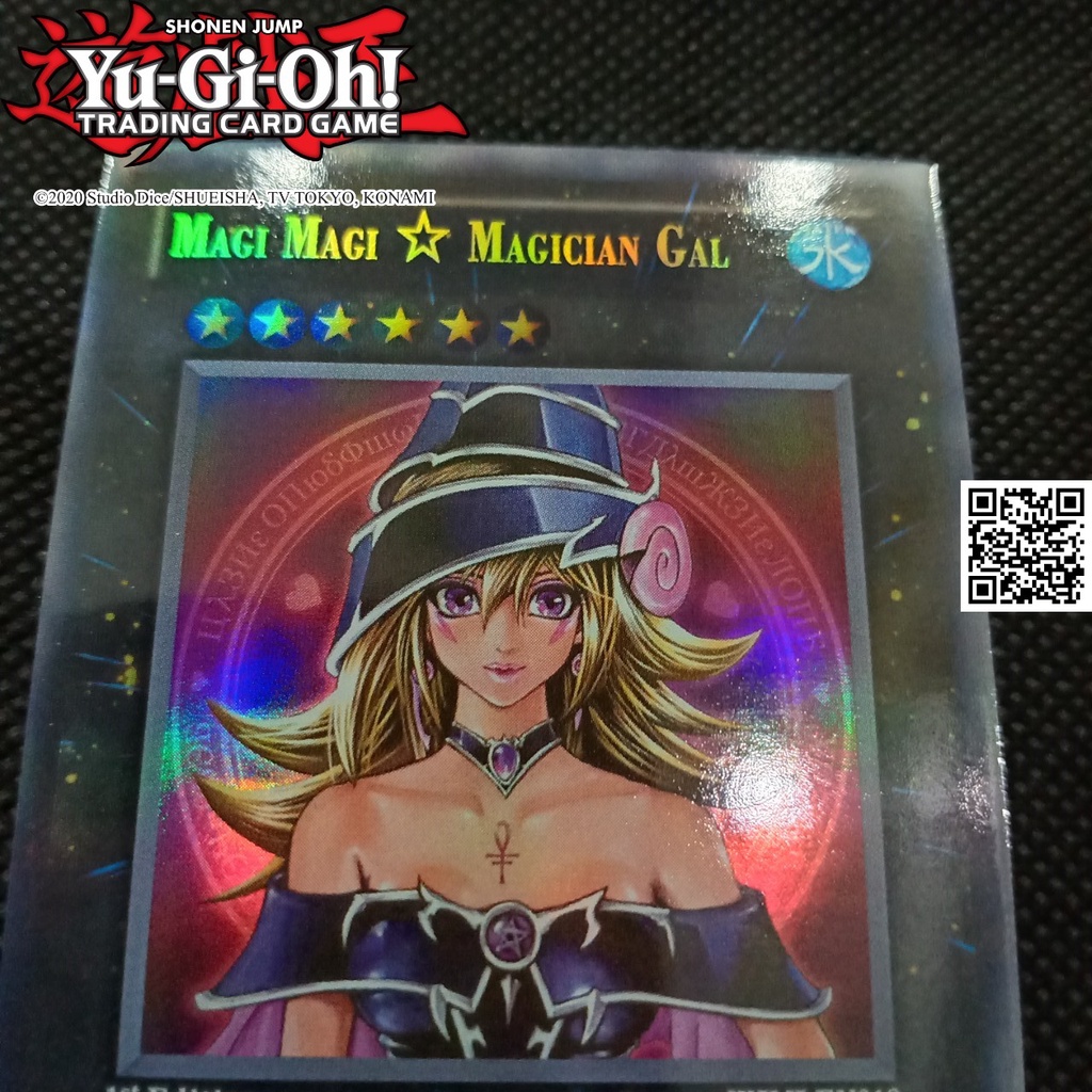 Bài Vua trò chơi Magi Magi Magician Gal có tem bạc phản quang bài hiệu ứng phản quang Yugioh TẶNG Sleeves bọc bài 1458 D