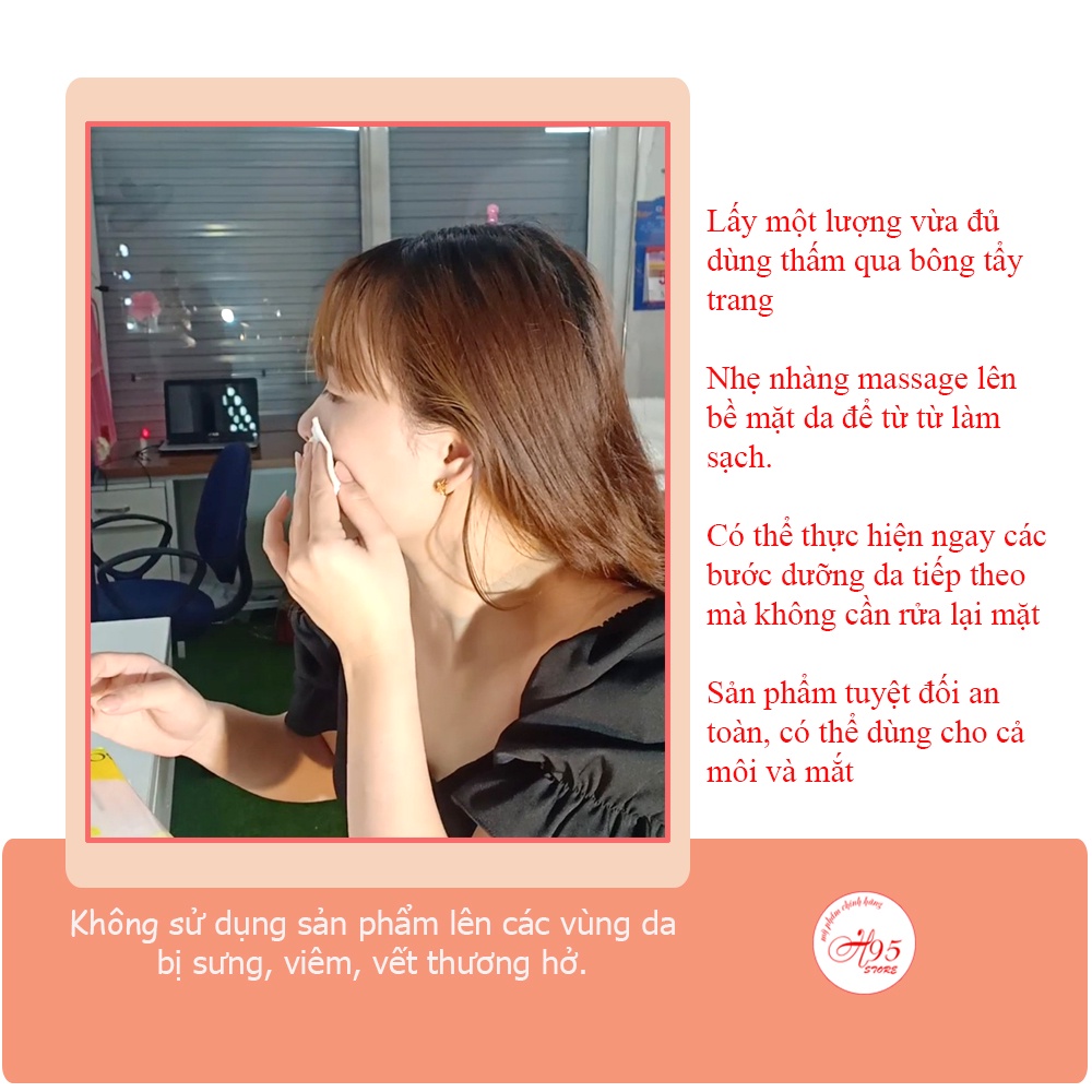 Nước tẩy trang ngừa mụn dưỡng ẩm làm mềm da cao cấp Hàn Quốc Ezie 150ml