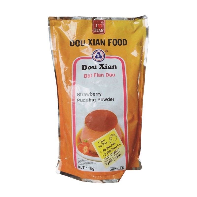 Bột Flan (Pudding) Dou Xian (Hàng Huy) 1kg đủ vị