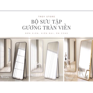 [ FREE SHIP ] Gương Đứng Soi Toàn Than Tràn Viền Thép Tĩnh Điện Dùng Cho decor nhà và chụp ảnh