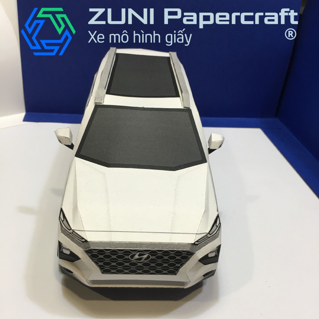 Bộ KIT Xe mô hình giấy Hyundai Santafe 2019 của ZUNI Papercraft