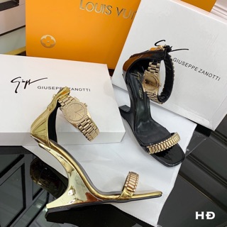 Guốc cao gót thiết kế độc đáo quai đồng hồ fullbox