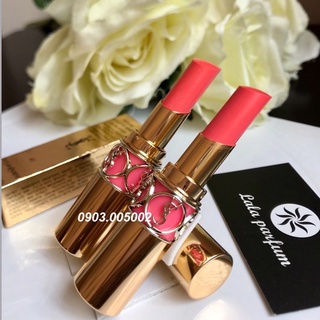 Son ysl volupte shine - 41 corail à porter . hàng sẵn tại lala parfum