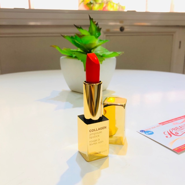 Son lì dưỡng COLLAGEN AMPOULE LIPSTICK The Face Shop | BigBuy360 - bigbuy360.vn