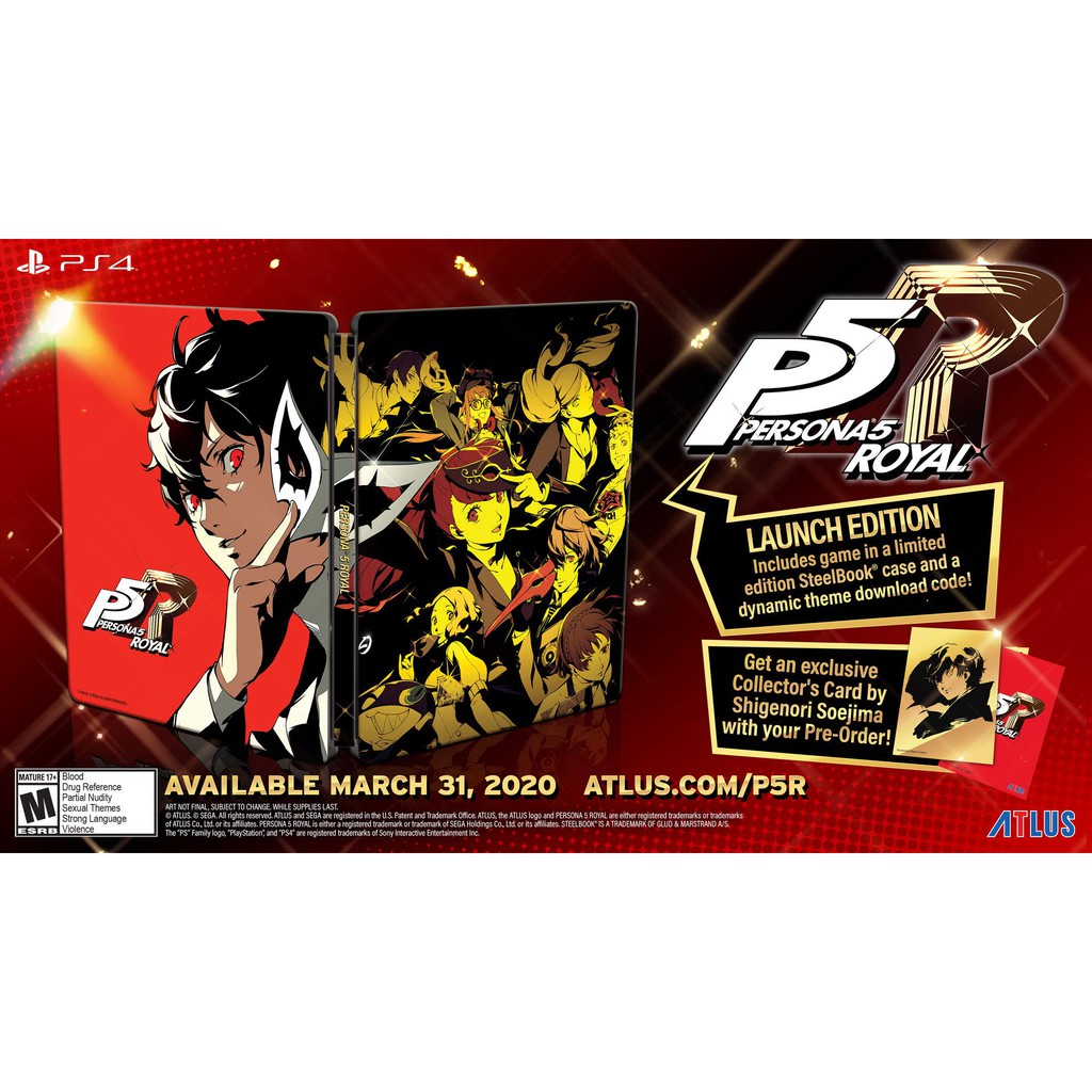 Đĩa game ps4 Persona 5 Royal Steelbook Edition