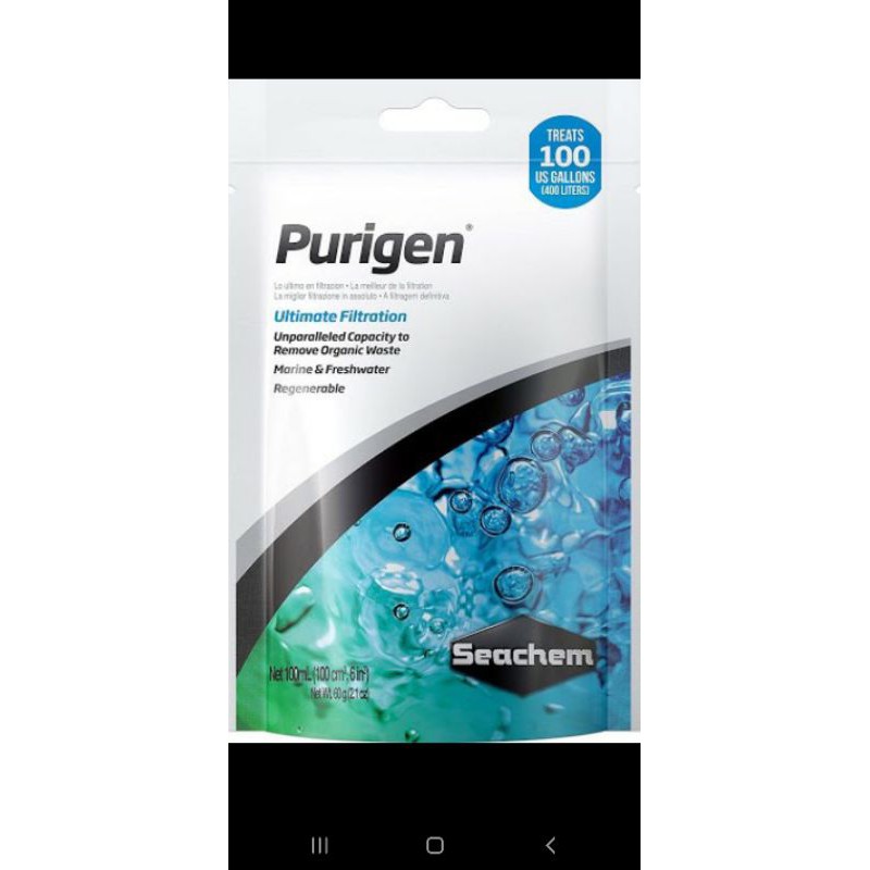 VẬT LIỆU LỌC CAO CẤP XỬ LÝ NƯỚC SEACHEM PURIGEN