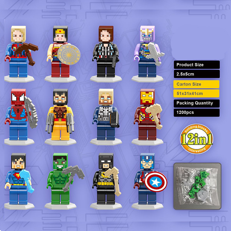 12 CÁI Marvel Super Heroes Avengers Avengers Bộ đồ chơi xây dựng LeGoIng Đồ chơi Khối xây dựng Iron Man Captain Super Man Hành động Hình viên gạch xây dựng cho trẻ em mẫu giáo Lứa tuổi 3+ Đồ chơi trẻ em Tương thích với tất cả các thương hiệu