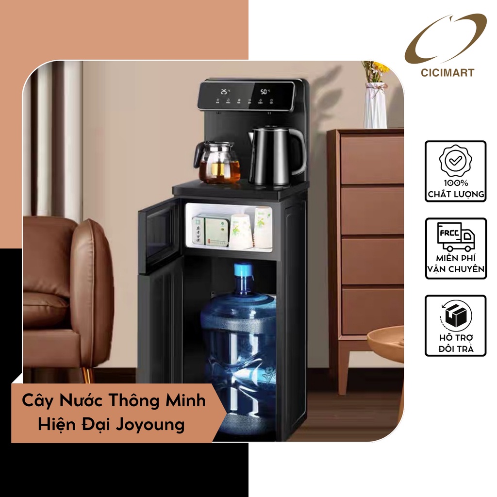 Cây Nước Thông Minh Hiện Đại Joyoung Màu Đen Sang Trọng Tích Hợp Chức Năng Nóng , Lạnh - Hàng Nội Địa Chất Lượng Cao