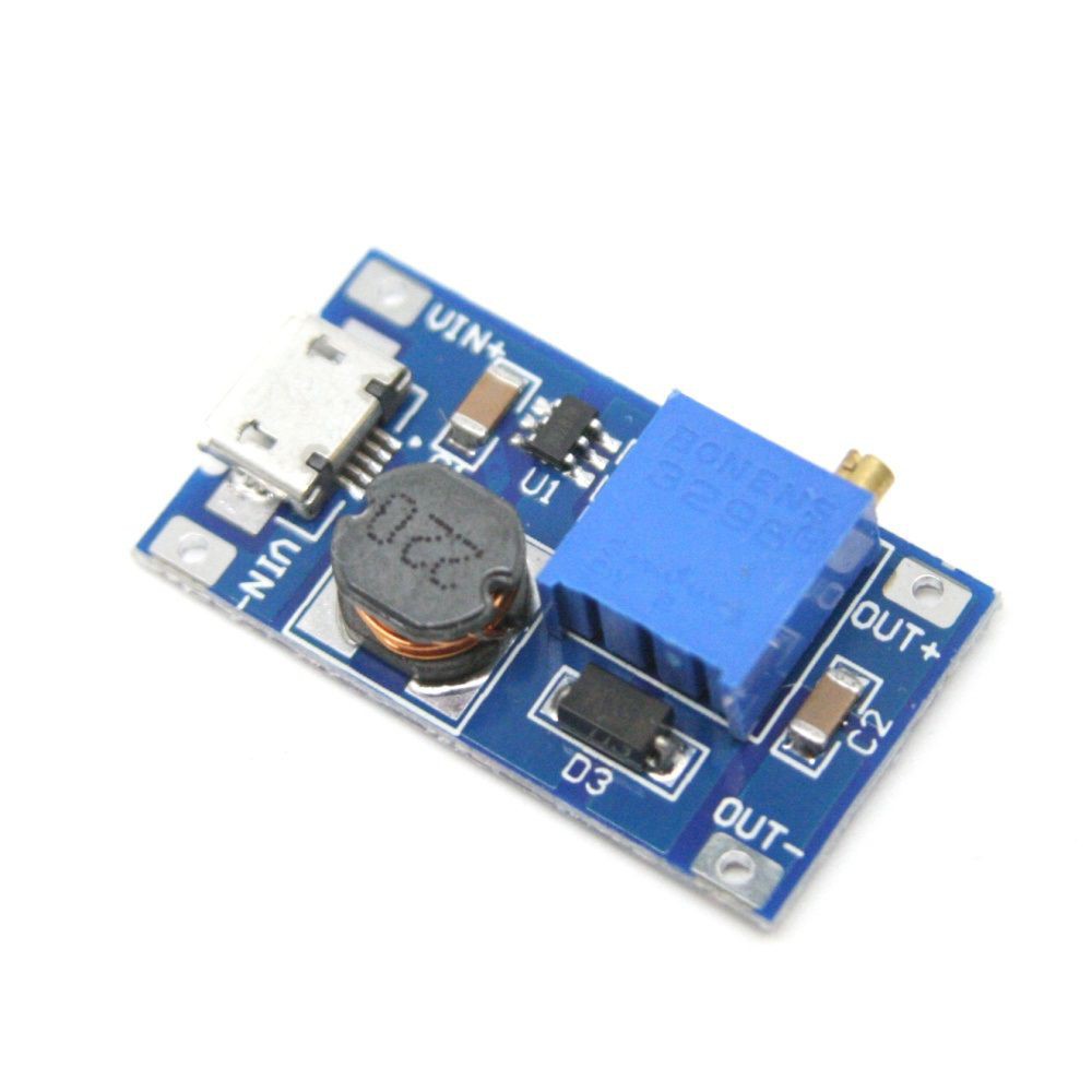 Module nâng áp DC-DC 2A 2-24V có công USB