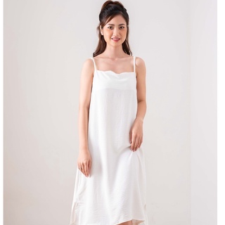 Đầm 2 dây, đầm xuông - chất đũi lụa trơn basic nữ 🌸🌸🌸 Ảnh và video thật