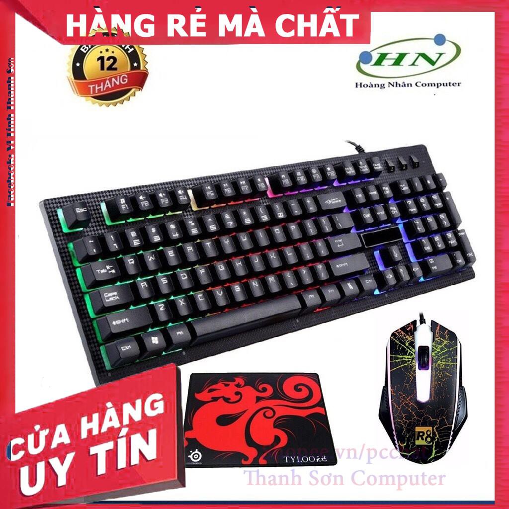 COMBO bàn phím LED giả cơ G20 và R8 1607 + Tặng kèm lót chuột - Linh Kiện Phụ Kiện PC Laptop Thanh Sơn