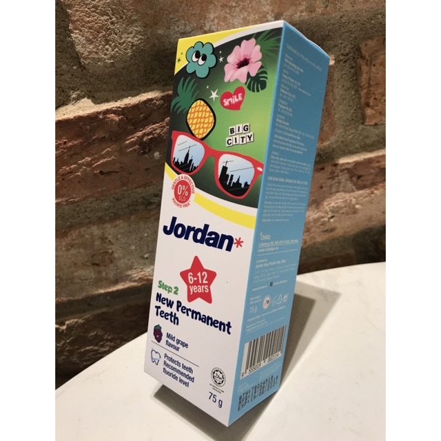 (HCM) Combo 2 kem đánh răng Jordan Step 2 75g (6-12 tuổi)