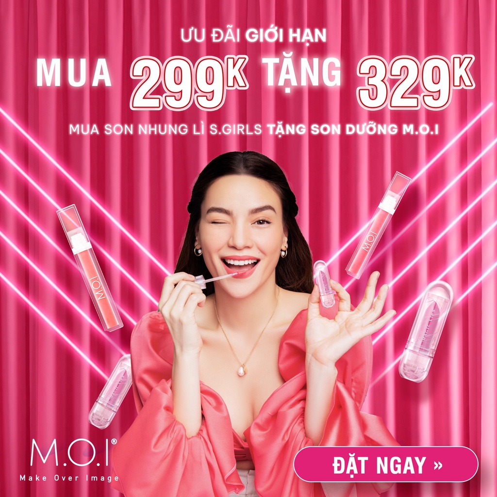 Son Kem lì S.Girl - MOI Cosmetics Hồ Ngọc Hà [CHUẨN CHÍNH HÃNG]