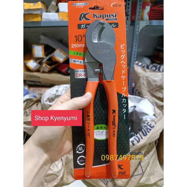 [Rẻ Nhất Shopee] Kìm Cắt Cáp Càng Cua 10inch 250mm KAPUSI NHẬT