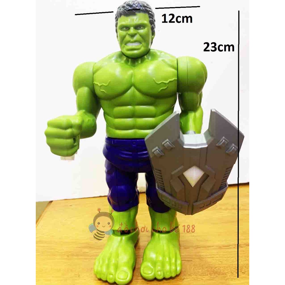 Mô hình người Khổng Lồ Xanh Hulk có nhạc, chiếu hinh 3D, bước đi như thật (loại trung)